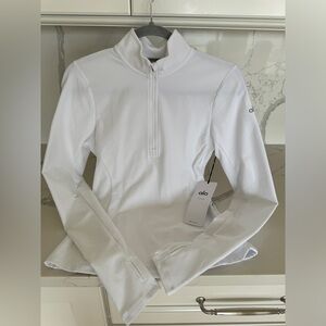 *NWT* Alosoft Half zip pullover White Size Small